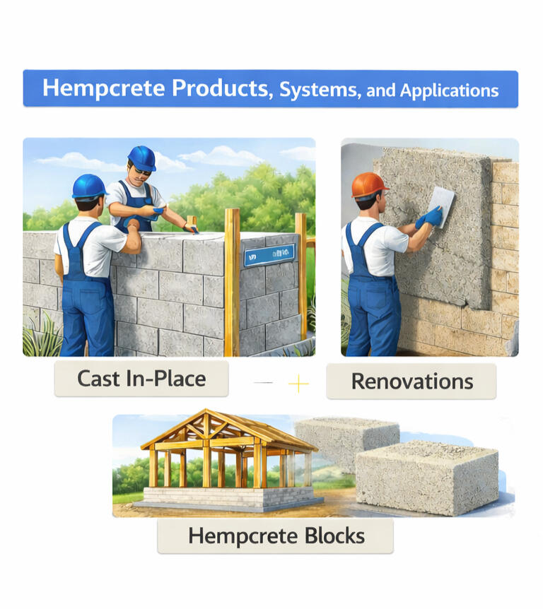 hempcrete block construction system